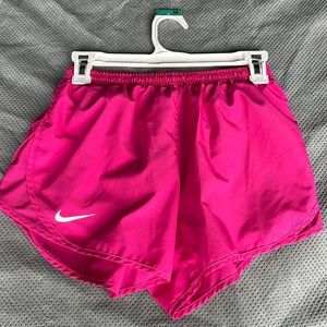 Nike Dri-Fit pink running shorts